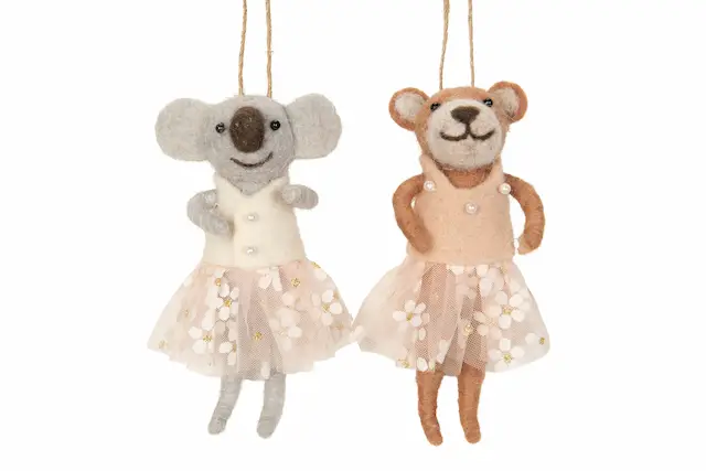 Hanging Decoration Wool Animal Pretty Mix