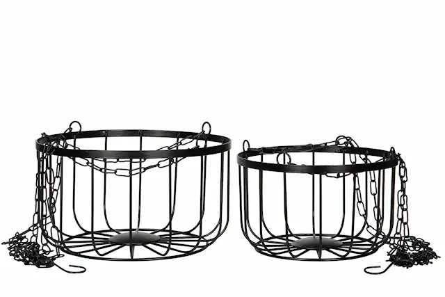 Korg Metall Hängande Matt Svart