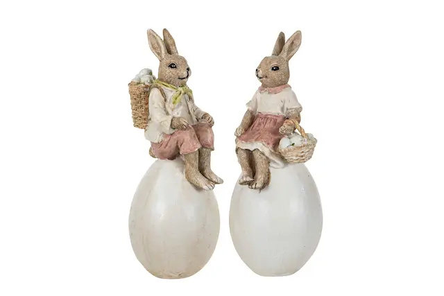 Dekoration Kaninpar På Ägg Mix