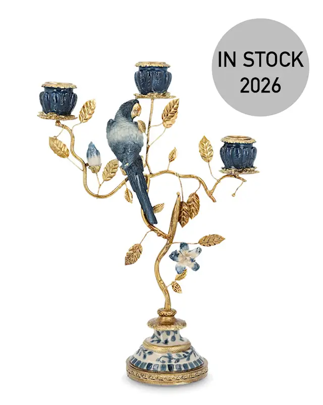 Kynttilänjalka Linnunlehti Sininen