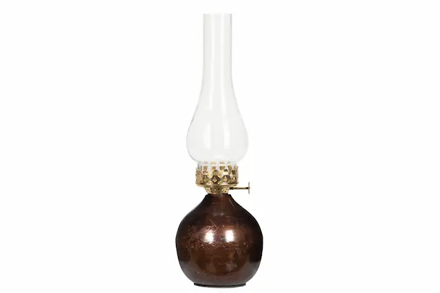 Värmeljuslykta Globe Brown Onyx