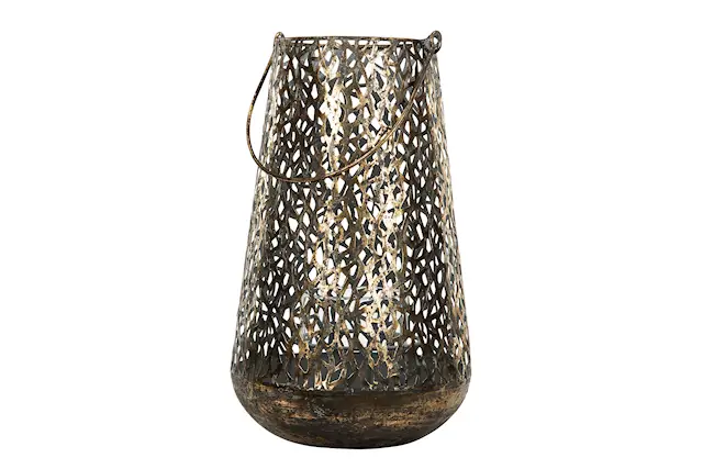 Ljuslykta Alba Antik Guldbrun