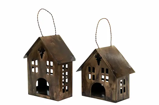 House Hanging Mix Antique Brown