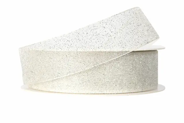 Dekorationsband Brilliante Silver 25 mm