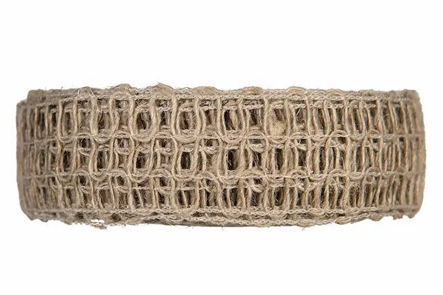 Dekorationsband Jute Virkad Natur 25 mm