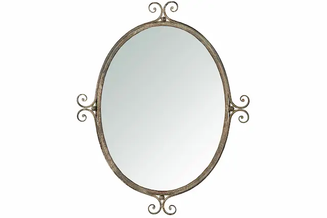 Spegel Clara Metall Grön