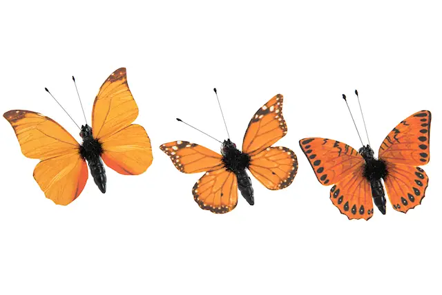 Butterfly Clip Glow Orange Mix