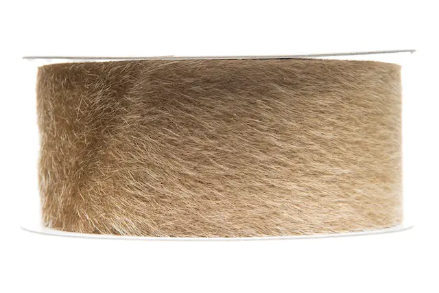 Ribbon Faux Fur Brown
