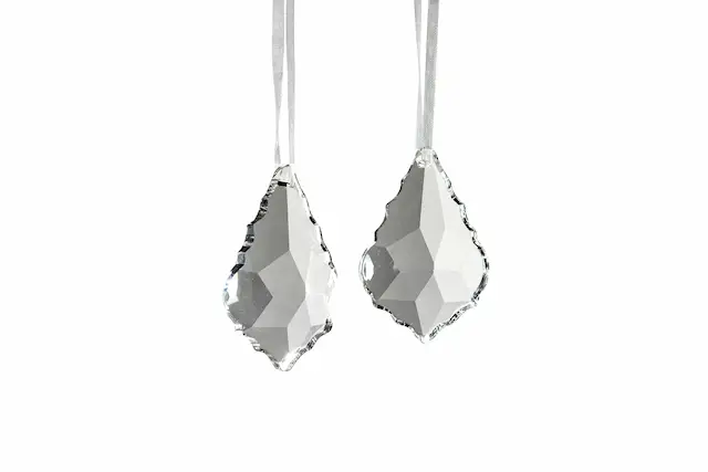 Hanging decoration Glass Crystal Prism Leaf