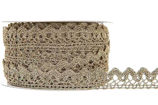 Ribbon Lace Dark Gold