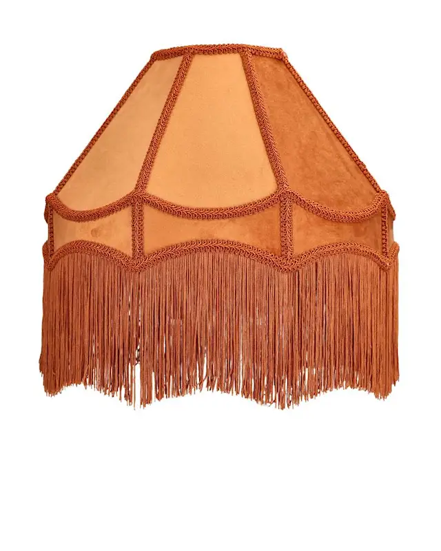 Lampshade Frans Velvet Rust