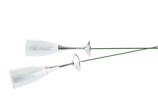 Stick Champagne Glas Silver