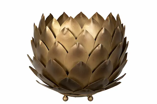 Pot Cone Brass Antique