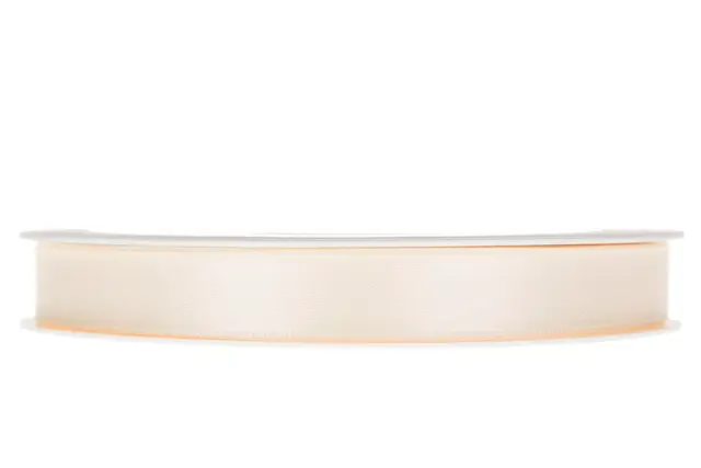 Dekorationsband Dubbelsatin Creme 15 mm