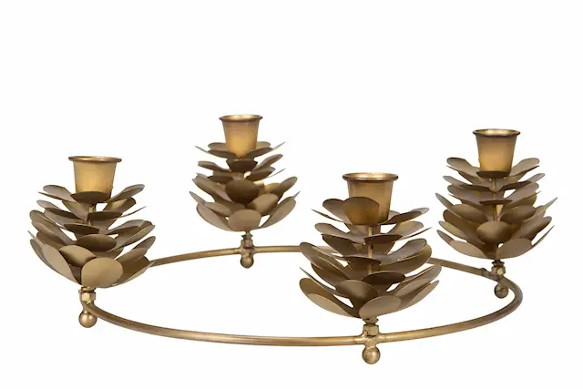 Ljusstake Kotte Antik Mässing