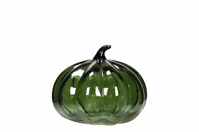 Pumpa Glas Rund Grön