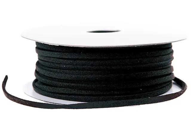 Ribbon Leather Look Black