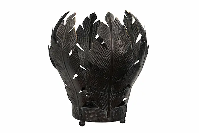 Ljuslykta Anni Svart/Mässing