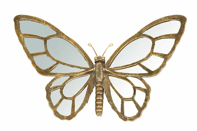 Spegel Fjäril Guld