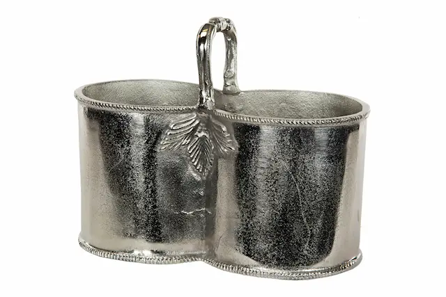 Wine Cooler Double Raw Nickel