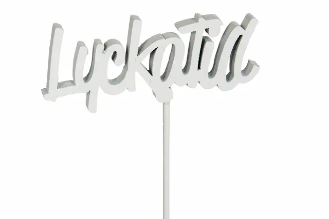 Stick Lycka Till Vit