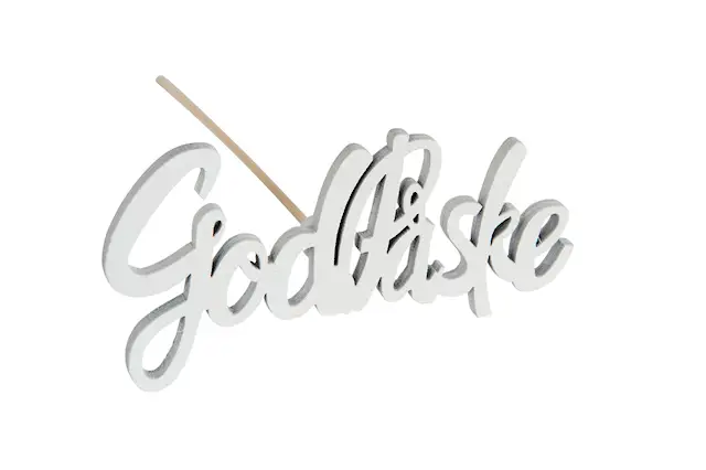 Stick God Påske Vit