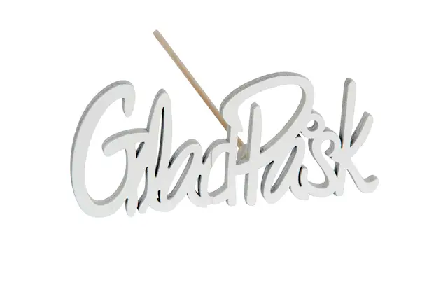 Stick Glad Påsk Vit