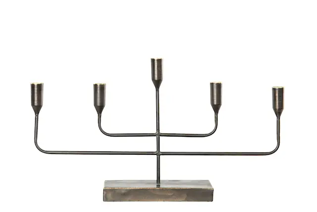 Kandelaber 5-Arm Svart