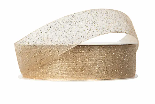 Dekorationsband Brilliante Guld 25 mm