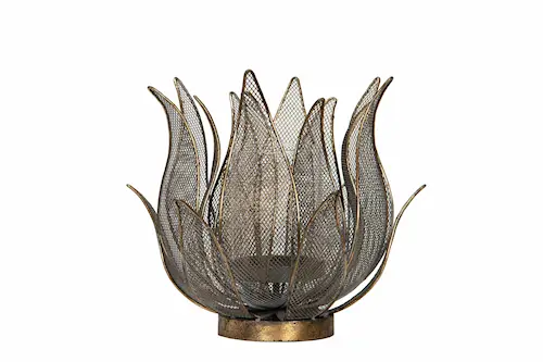 Candle Holder Grace Antique Brass