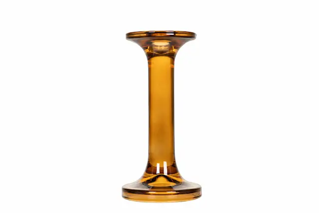 Ljusstake Glas Stil Amber