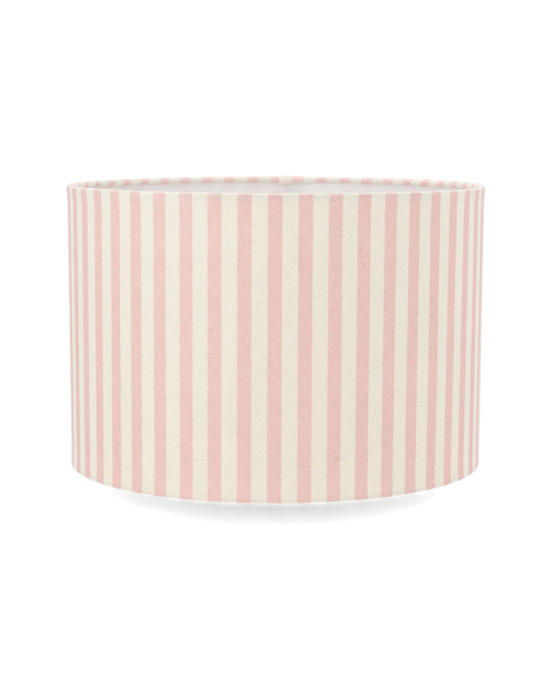 Lampskärm Cylinder Randig Rosa