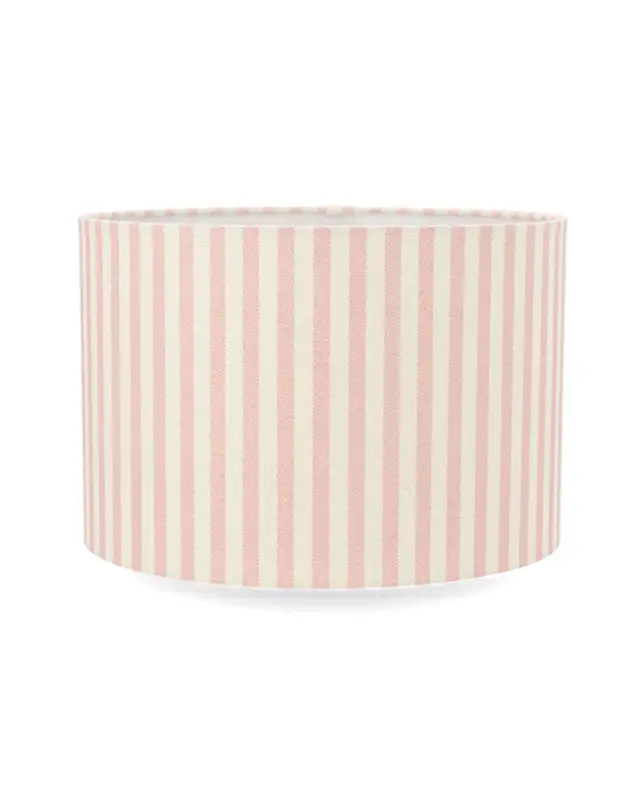 Lampskärm Cylinder Randig Rosa
