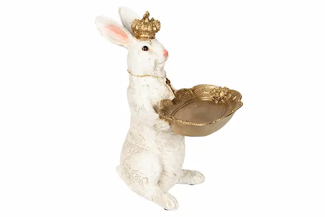 Decoration Rabbit King With Plate