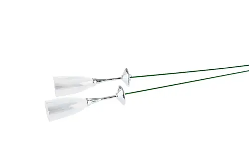 Champagne Glass Stick Silver