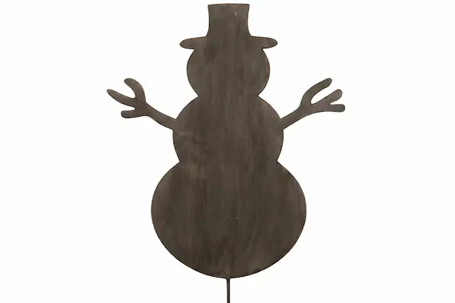 Garden Stick Snowman