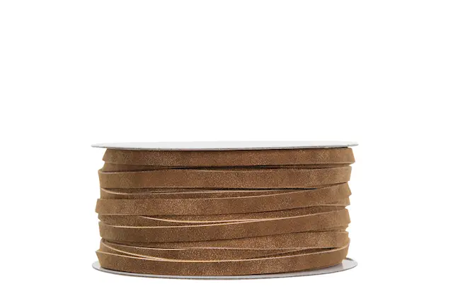 Dekorationsband Läderlook Natur 5 mm