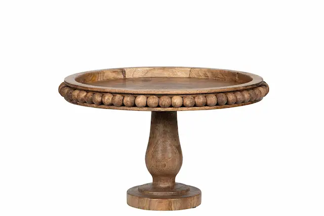 Fat På Fot Marble Trä Brun