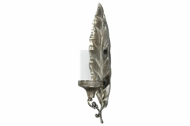 Candle Holder Wall Leaf