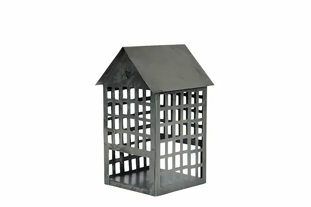 Huslykta Hus Metall Old Grey