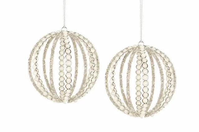 Joulupallo Angela Silver