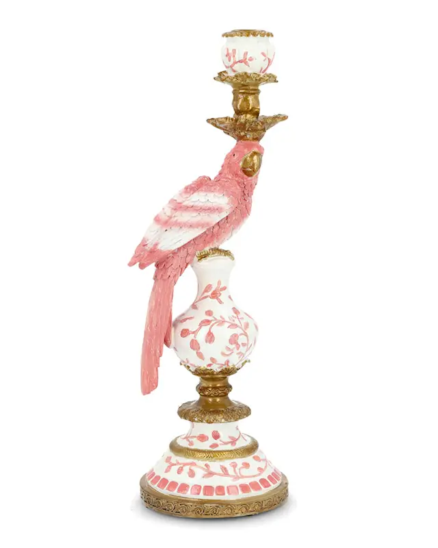 Ljusstake Papegoja Rosa