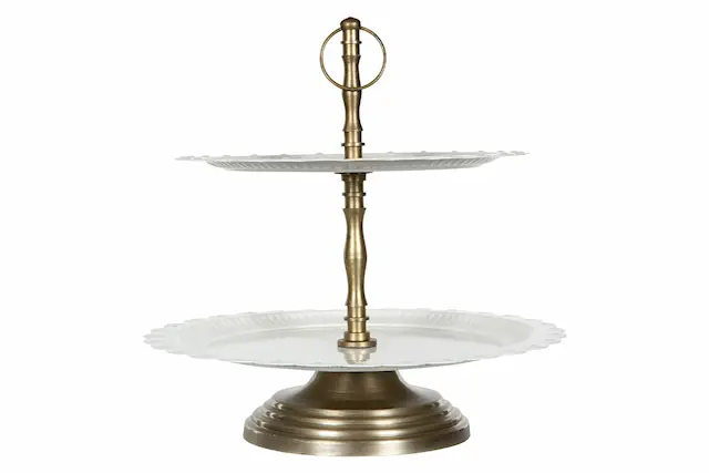 Tiered Tray Stripe Enamel Shell