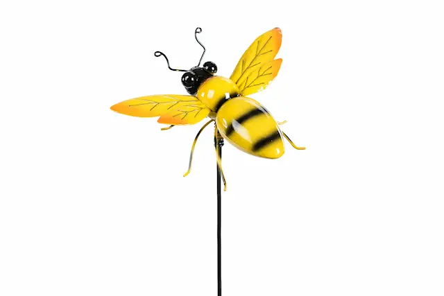 Garden Stick Honey Bee Metal