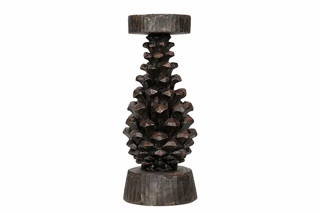 Candlestick Pinecone Brown