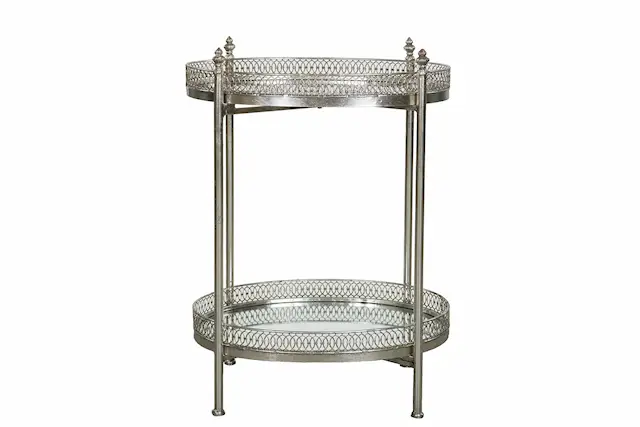 Sidobord Spegel Drink Silver