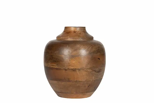 Vase Ruby Wood Brown