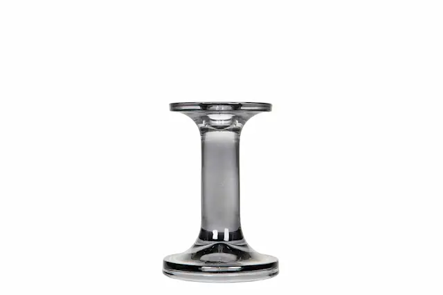 Ljusstake Glas Stil Smokey Grey