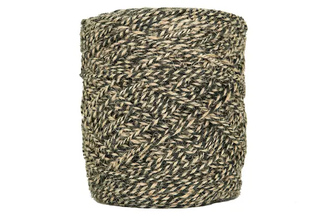 Natursnöre.Mix Svart/Natur 4 mm