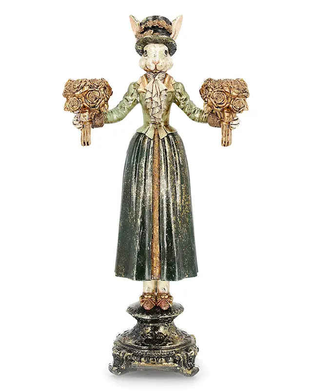 Kynttilänjalka Rouva Kaniini Vihreä